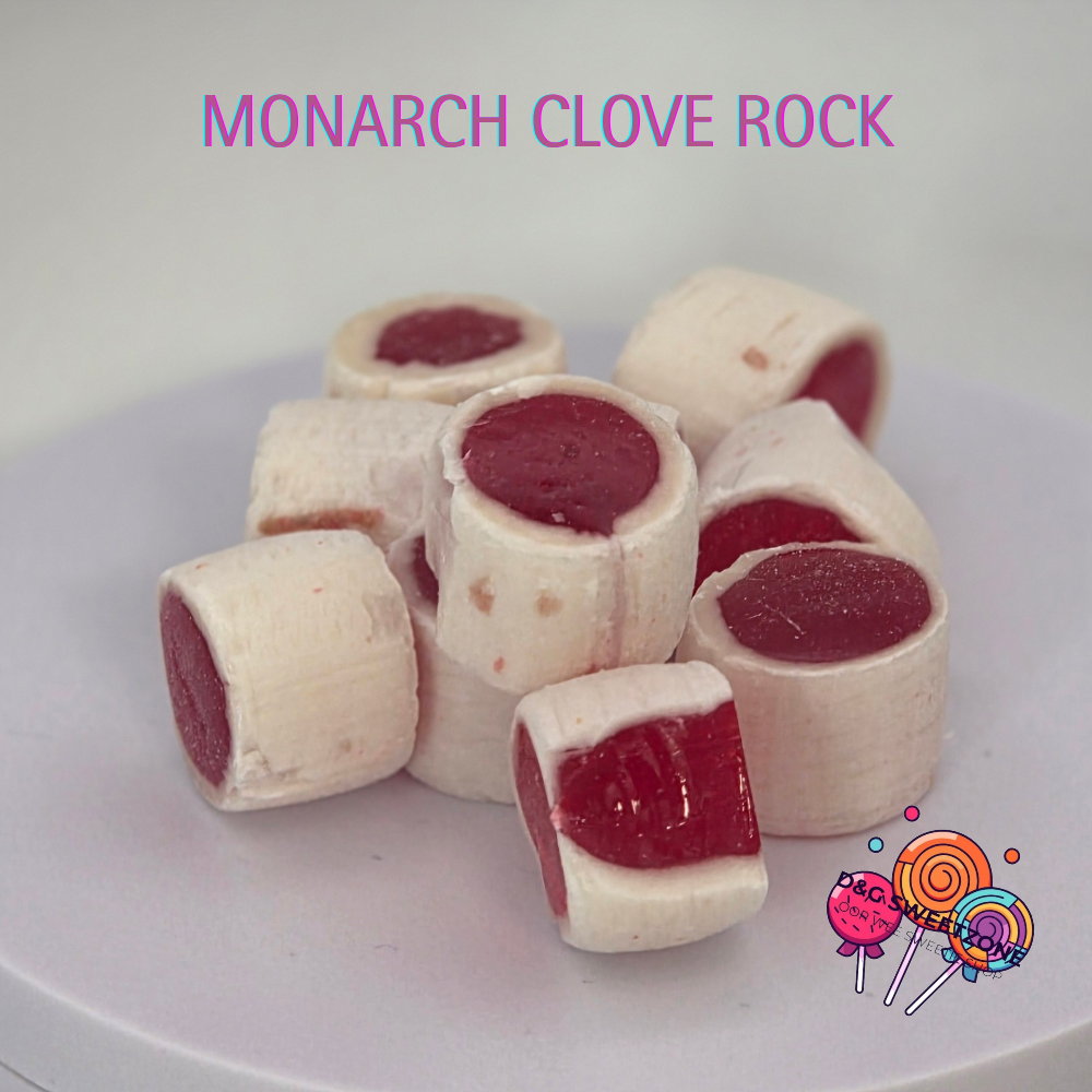 Monarch Clove Rock – Traditional hard-boiled sweets with a bold, warming clove flavour.
