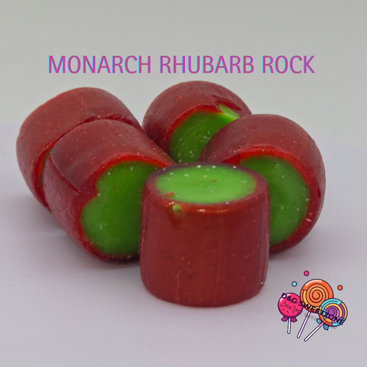 Monarch Rhubarb Rock - Bold Rhubarb Flavour with a Classic Crunch